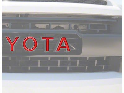 Grille Letter Overlays; Forged Carbon Fiber (14-21 Tundra TRD Pro)