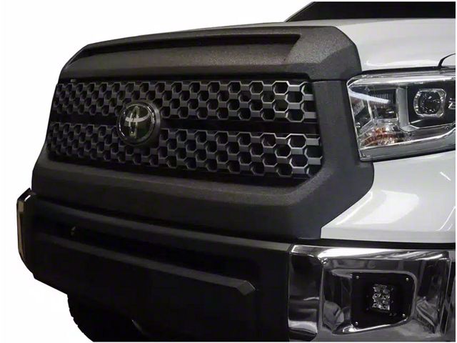 Grille Surround and Hood Bulge Overlay; Gloss Black (22-24 Tundra)