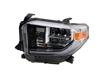 Headlight; Black Housing; Clear Lens; Driver Side (18-21 Tundra w/ Factory LED Headlights)