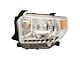 Headlight; Chrome Housing; Clear Lens; Driver Side (14-17 Tundra)