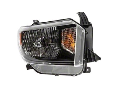 Headlight; Chrome Housing; Clear Lens; Passenger Side (15-17 Tundra TRD Pro)