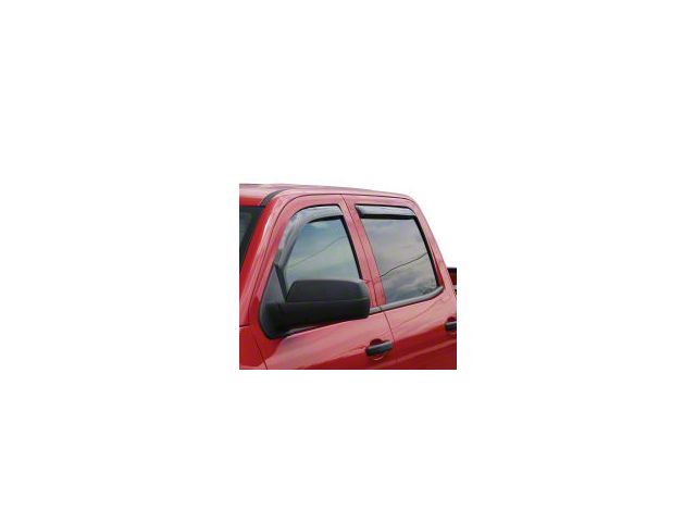 In-Channel Window Deflectors; Front and Rear; Matte Black (22-24 Tundra CrewMax)