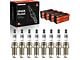 Iridium and Platinum Spark Plugs; Set of 8 (07-09 4.7L Tundra)