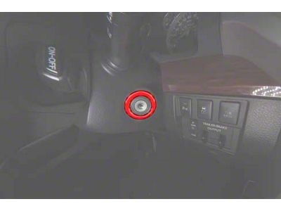 Key Ignition Accent Trim; Smoked Mesquite (14-21 Tundra)