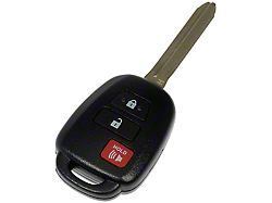 Keyless Entry Remote; 3-Button with Blade H Stamp (18-21 Tundra w/o Push Button Start)