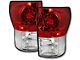 LED Tail Lights; Chrome Housing; Red Lens (07-13 Tundra)