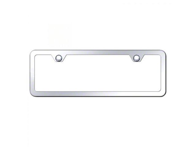 2-Hole Mini Frame License Plate Frame (Universal; Some Adaptation May Be Required)