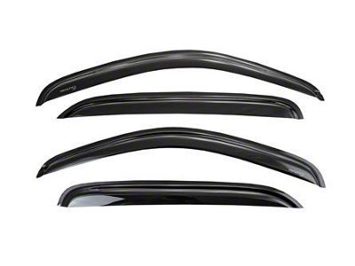 Low Profile Rain Guards; Smoked (07-21 Tundra CrewMax)