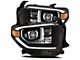 AlphaRex LUXX-Series LED Projector Headlights; Black Housing; Clear Lens (14-21 Tundra w/ Factory Halogen Headlights)