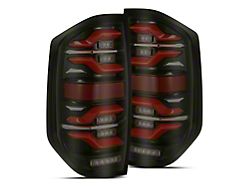 AlphaRex LUXX-Series LED Tail Lights; Black/Red Housing; Smoked Lens (14-21 Tundra)