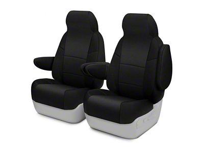 ModaCustom Wetsuit Front Seat Covers; Black (07-21 Tundra Regular Cab w/ Bucket Seats)