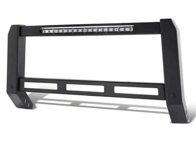 Modular Style Bull Bar with LED Light Bar; Black (07-21 Tundra)