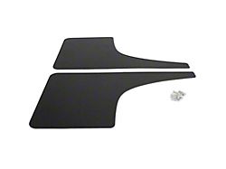 Mud Flaps; Front; Gloss Black Vinyl (22-24 Tundra)