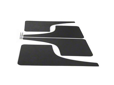 Mud Flaps; Front and Rear; Carbon Flash Metallic Vinyl (14-21 Tundra)