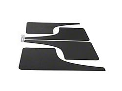 Mud Flaps; Front and Rear; Textured Black (22-25 Tundra)