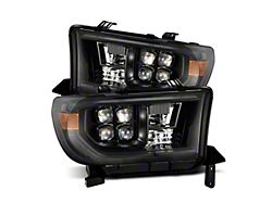 AlphaRex NOVA-Series G2 LED Projector Headlights; Alpha Black Housing; Clear Lens (07-13 Tundra w/ Level Adjuster)