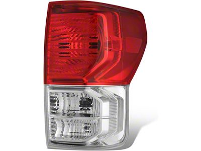 OE Style Tail Light; Chrome Housing; Red/Clear Lens; Passenger Side (10-13 Tundra)