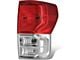 OE Style Tail Light; Chrome Housing; Red/Clear Lens; Passenger Side (10-13 Tundra)