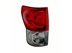 OE Style Tail Light; Chrome Housing; Red Smoked Lens; Driver Side (07-09 Tundra)