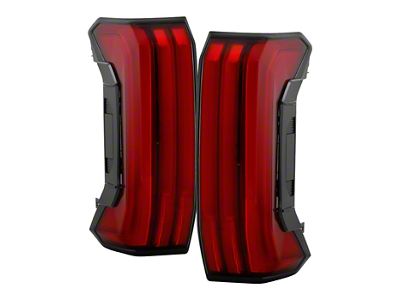 OEM Style Sequential Tail Lights; Black Housing; Red Lens (22-24 Tundra w/o Factory Sequential Tail Lights)