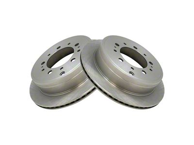 Plain Vented 5-Lug Rotors; Rear Pair (07-21 Tundra)