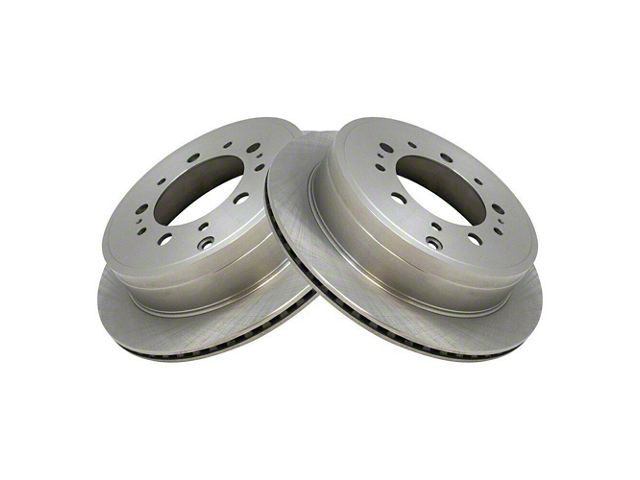 Plain Vented 5-Lug Rotors; Rear Pair (07-21 Tundra)