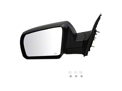 Powered Heated Manual Folding Mirror; Paint to Match Black; Driver Side (07-13 Tundra)