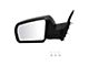 Powered Heated Manual Folding Mirror; Paint to Match Black; Driver Side (07-13 Tundra)