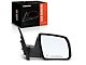 Powered Heated Manual Folding Mirror; Passenger Side; Black (07-13 Tundra w/ Cold Climate Package)