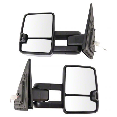 Tundra Powered Heated Manual-Telescoping Towing Mirrors with Smoked ...