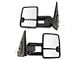 Powered Heated Manual-Telescoping Towing Mirrors with Smoked Turn Signals; Chrome (07-19 Tundra)