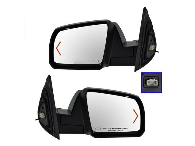 Powered Heated Mirrors with Turn Signals; Chrome (07-13 Tundra)