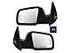 Powered Heated Mirrors with Turn Signals; Flat Black (07-13 Tundra)