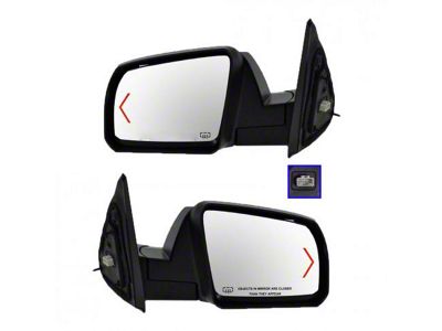 Powered Heated Mirrors with Turn Signals; Textured Black (07-13 Tundra)