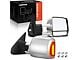 Powered Heated Towing Mirrors with Running Light and Turn Signal; Chrome (07-21 Tundra)