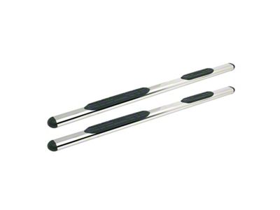 Premier 4 Oval Nerf Side Step Bars with Mounting Kit; Stainless Steel (07-21 Tundra Double Cab)
