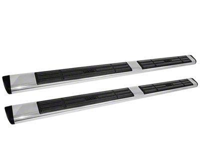 Premier 6 Oval Nerf Side Step Bars with Mounting Kit; Stainless Steel (07-21 Tundra Double Cab)