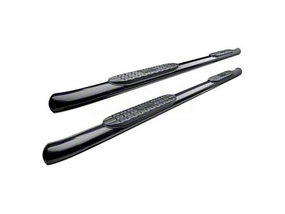 Pro Traxx 4-Inch Oval Side Step Bars; Black (22-24 Tundra CrewMax)