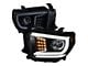 Projector Headlights; Gloss Black Housing; Smoked Lens (14-21 Tundra w/ Factory Halogen Headlights)
