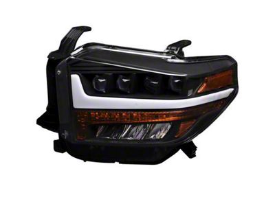 Quad-Pro LED Projector Headlights; Black Housing; Clear Lens (14-21 Tundra w/ Factory Halogen Headlights)