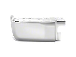 Rear Bumper End Cap without Backup Sensor Holes; Driver Side; Chrome (14-21 Tundra)