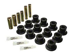 Rear Leaf Spring Bushings; Black (07-21 Tundra)