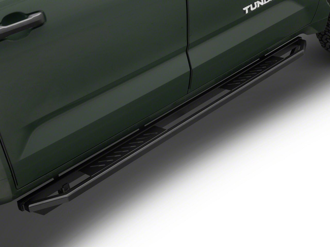 Tundra Rocker Armor Side Step Bars; Matte Black (22-24 Tundra CrewMax ...