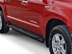 Rocker Armor Side Step Bars; Matte Black (07-21 Tundra CrewMax)