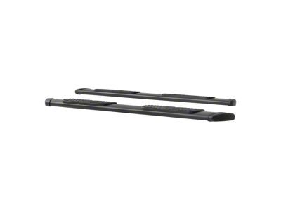 Regal 7-Inch Oval Side Step Bars without Mounting Brackets; Textured Black (07-21 Tundra CrewMax)