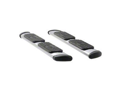 Regal 7-Inch Oval Side Step Bars without Mounting Brackets; Polished Stainless (07-21 Tundra Double Cab)