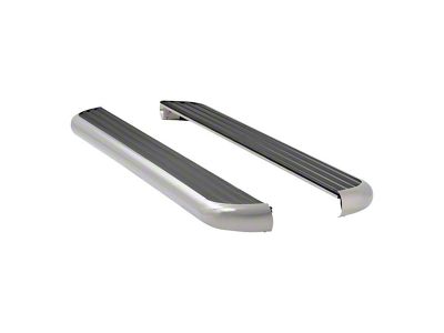 MegaStep 6.50-Inch Running Boards without Mounting Brackets; Polished Stainless (07-21 Tundra CrewMax)