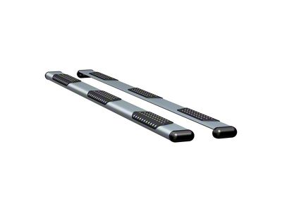 O-Mega II 6-Inch Wheel-to-Wheel Oval Side Step Bars; Silver (07-21 Tundra Double Cab w/ 8-Foot Bed)