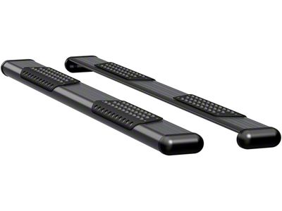 O-Mega II 6-Inch Oval Side Step Bars; Textured Black (07-21 Tundra Double Cab)