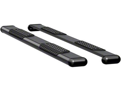 O-Mega II 6-Inch Oval Side Step Bars; Textured Black (07-14 Tundra Regular Cab w/ 6-1/2-Foot Bed)